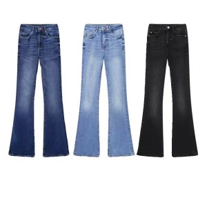 Flare Denim Casual Pants