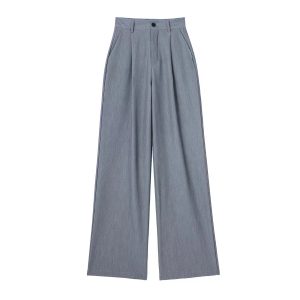 Wide Leg Pleated Casual Pants